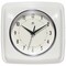 Infinity Instruments Square Retro White Wall Clock, 9.25 in. 13228WH-4103 - alternate 1